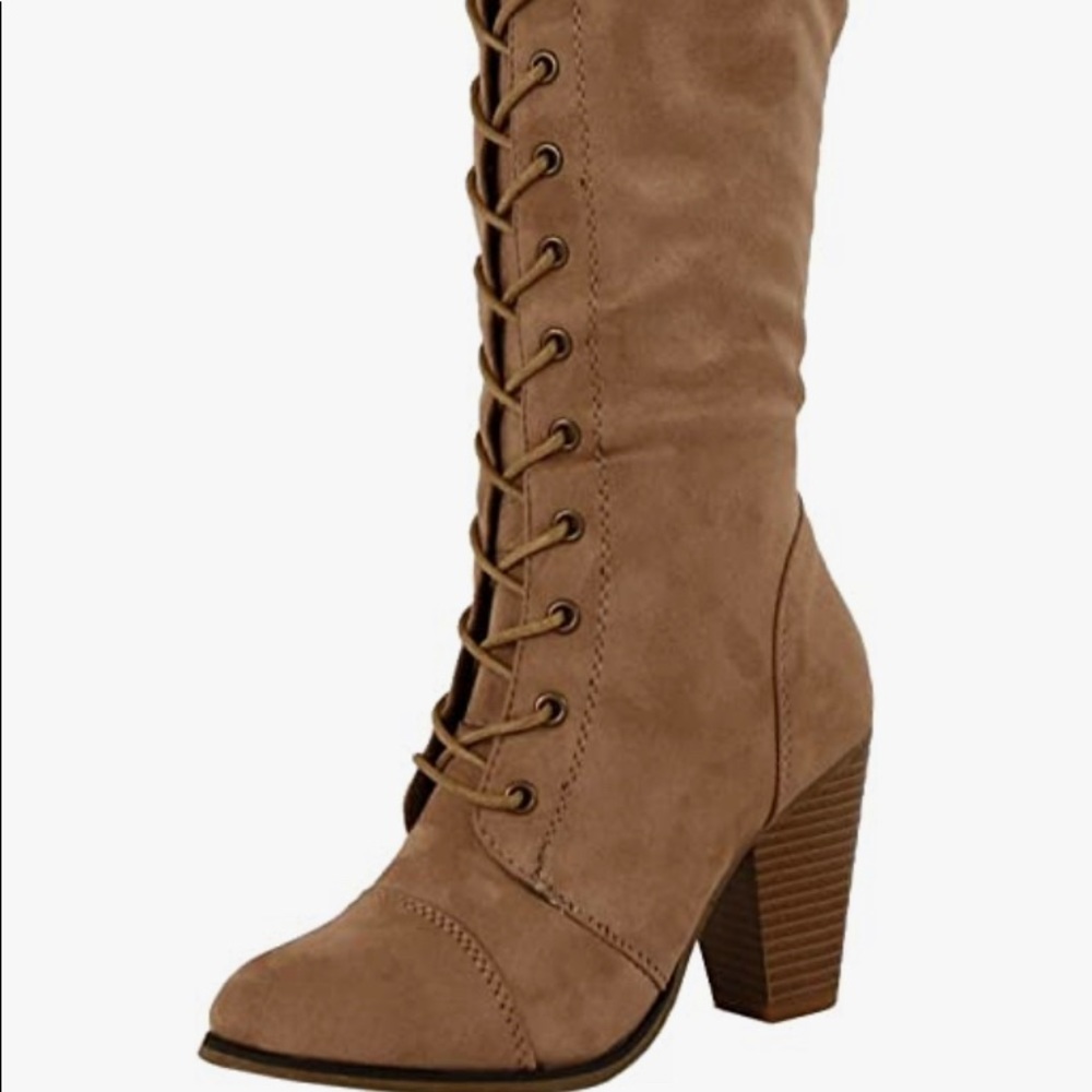 Stylish Tan Over the Knee Boots